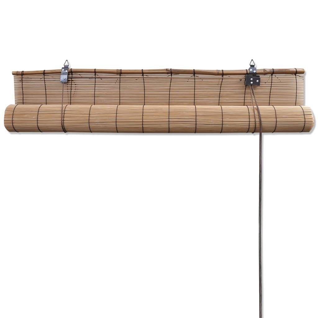 vidaXL Bambusrollos 2 Stk. 150x220 cm Braun