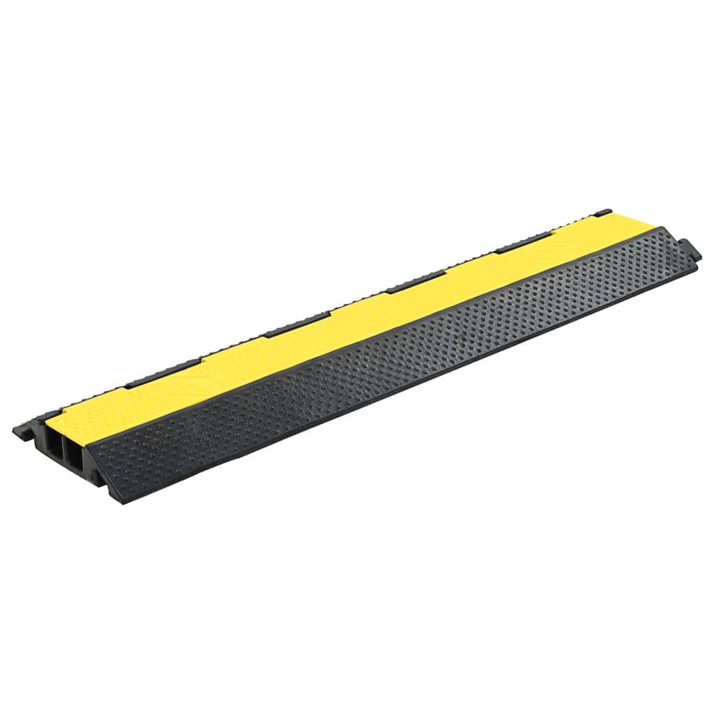 vidaXL Kabelbrücken Überfahrschutz 2 Stk. 2 Kanäle Gummi 101,5 cm