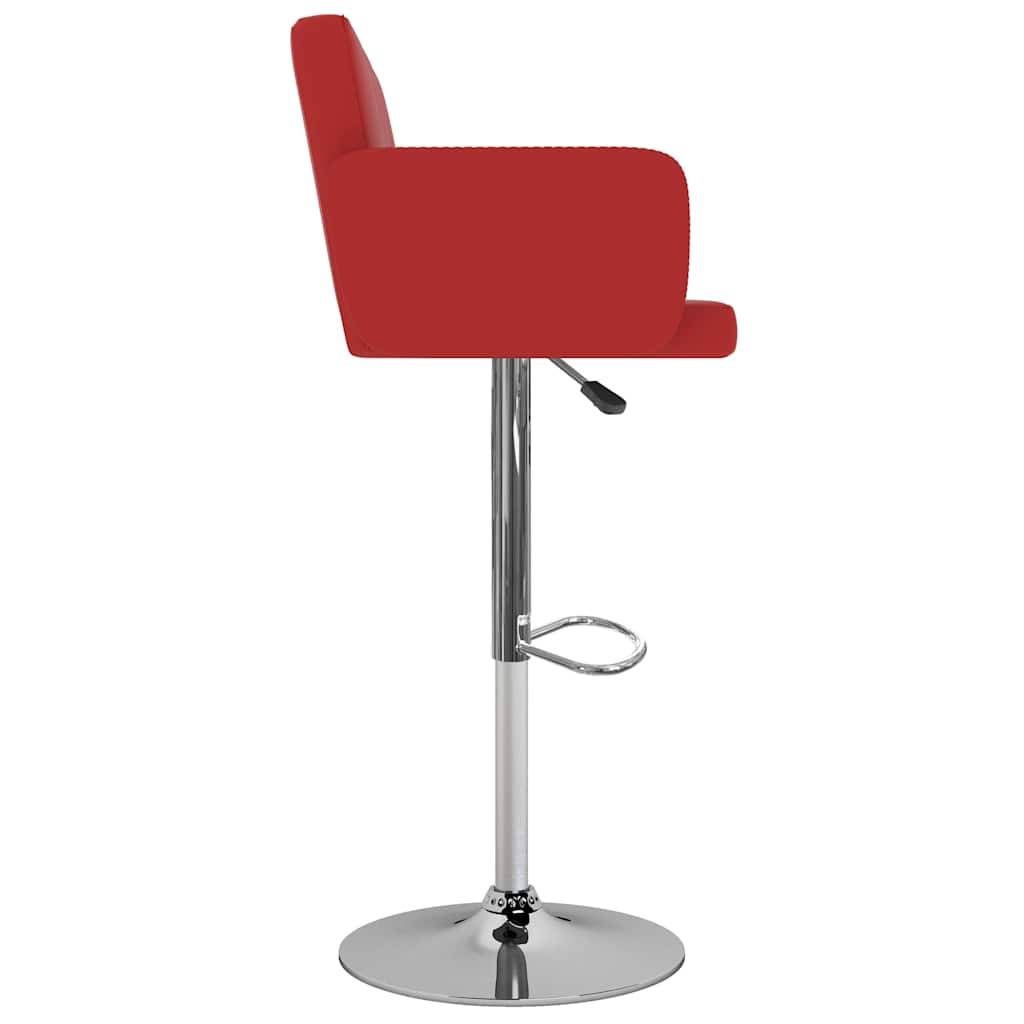 vidaXL Barhocker 2 Stk. Rot Kunstleder