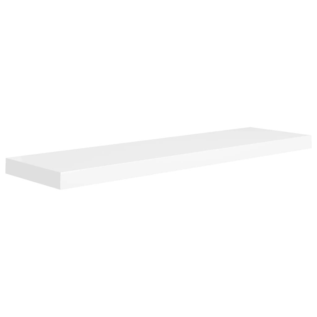 vidaXL Schweberegale 2 Stk. Weiß 90x23,5x3,8 cm MDF