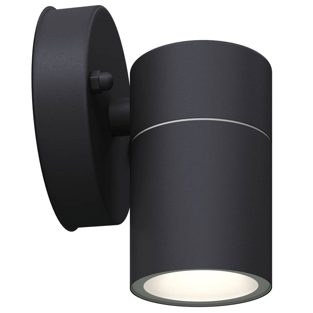 vidaXL LED Außenwandleuchten 2 Stk. Edelstahl Abwärtsstrahlend