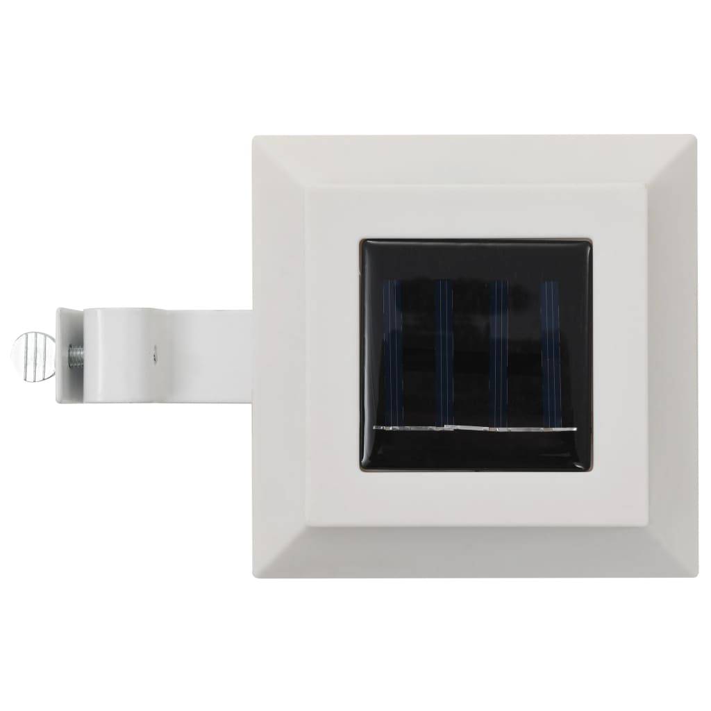 vidaXL Outdoor Solarleuchten 6 Stück LED Quadratisch 12 cm Weiß