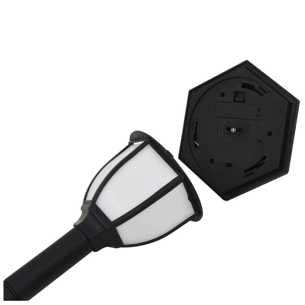vidaXL Outdoor Solarleuchten 3 Stück LED Schwarz