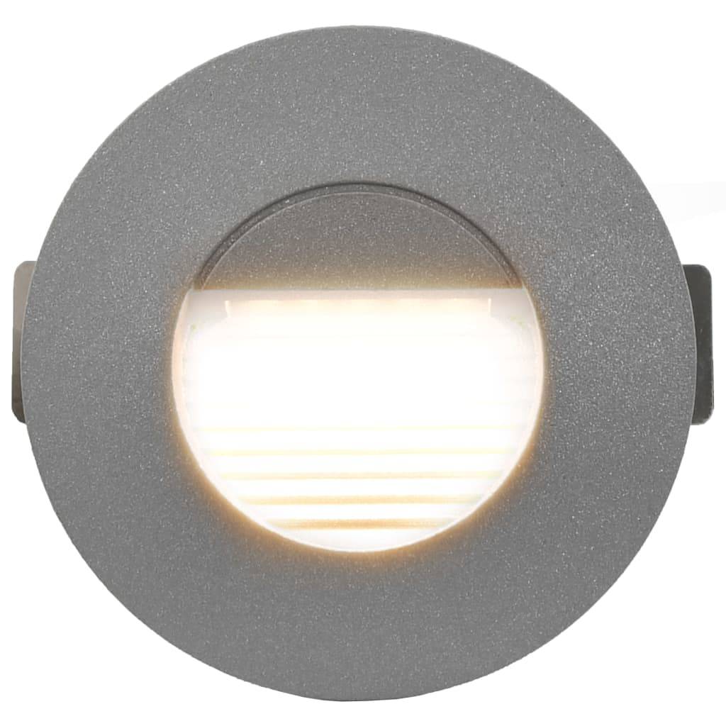 vidaXL Außenwandleuchten 6 Stk. LED 5 W Silbern Rund