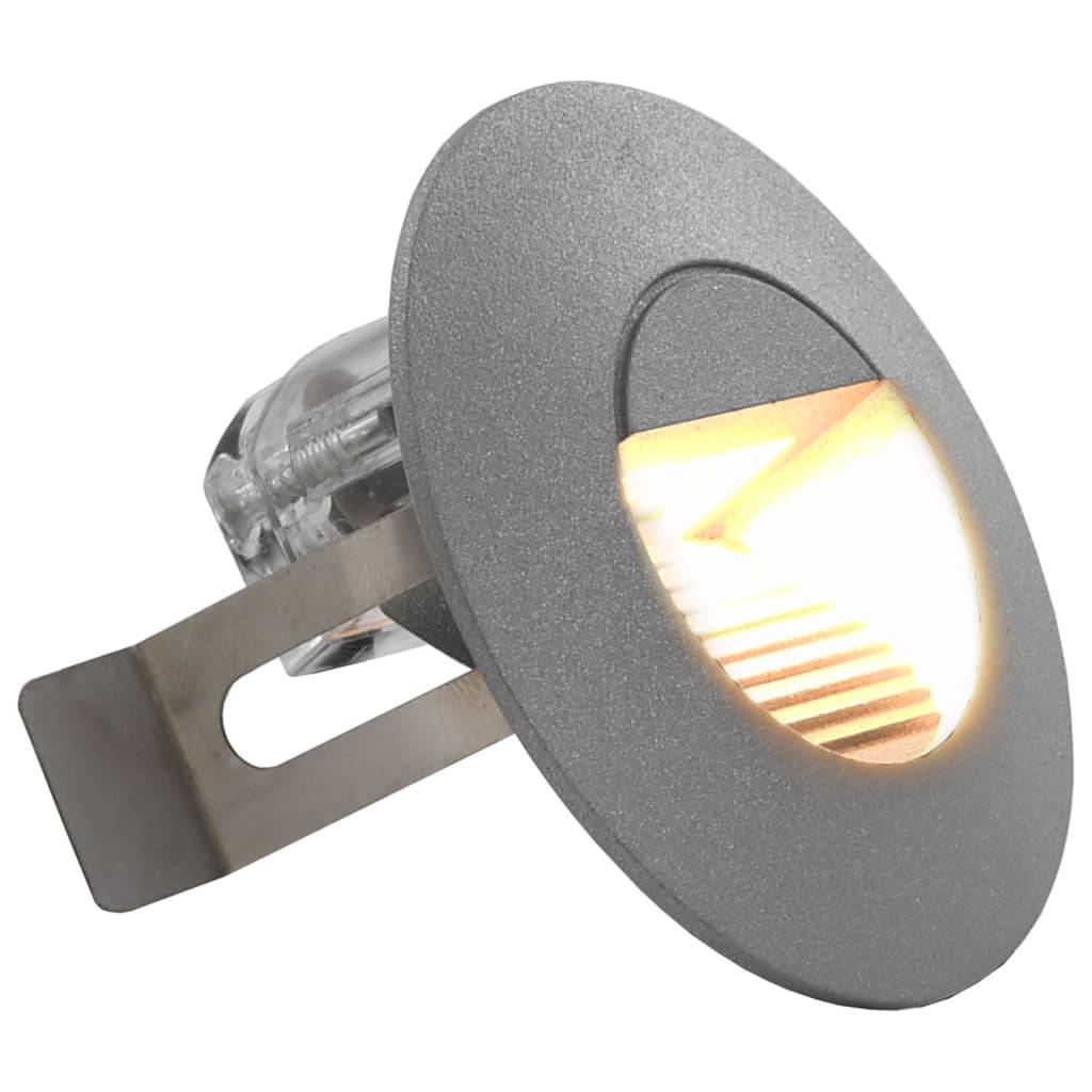 vidaXL Außenwandleuchten 6 Stk. LED 5 W Silbern Rund