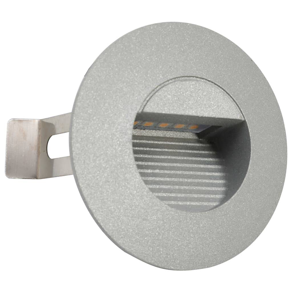 vidaXL Außenwandleuchten 6 Stk. LED 5 W Silbern Rund