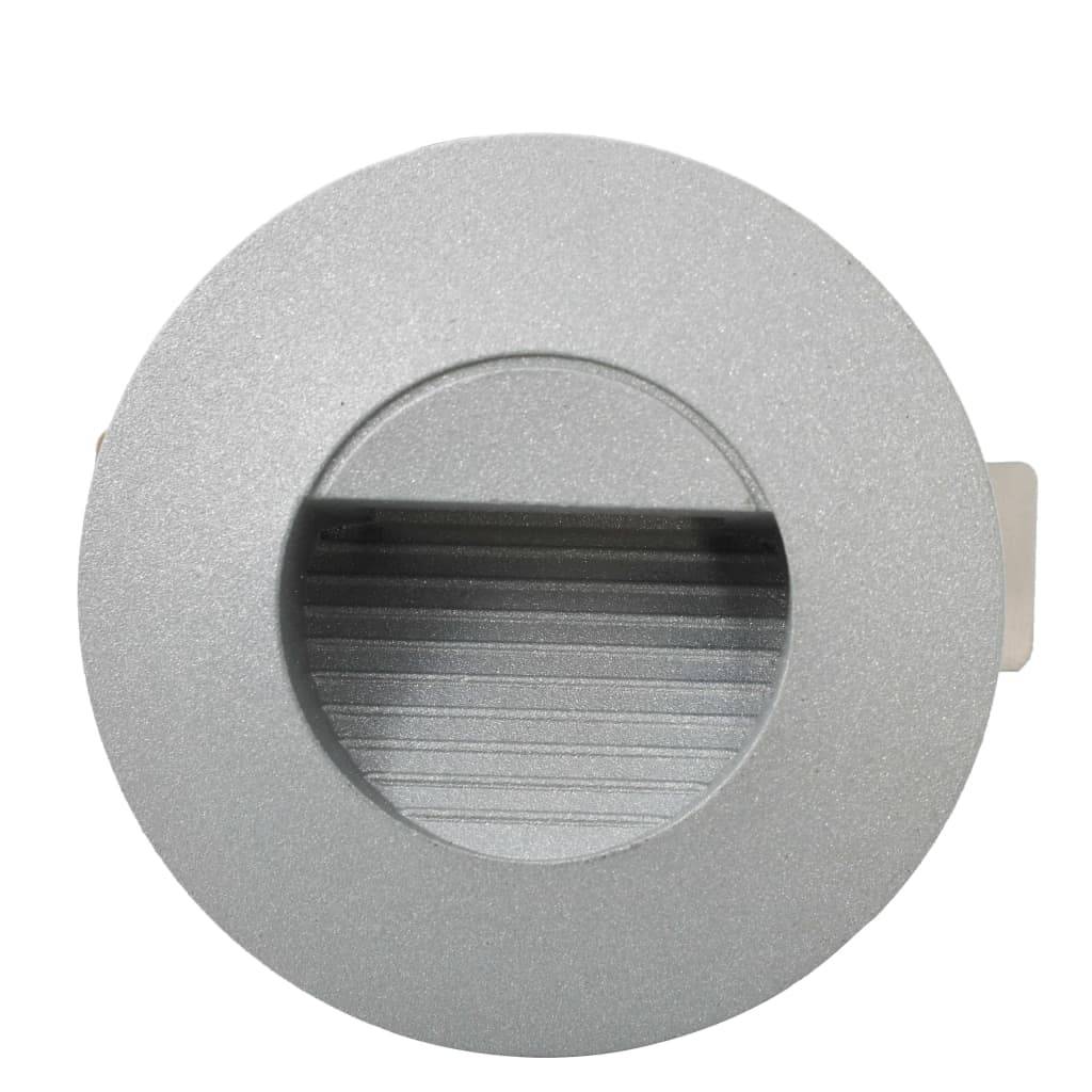 vidaXL Außenwandleuchten 6 Stk. LED 5 W Silbern Rund