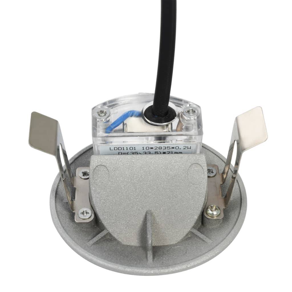 vidaXL Außenwandleuchten 6 Stk. LED 5 W Silbern Rund