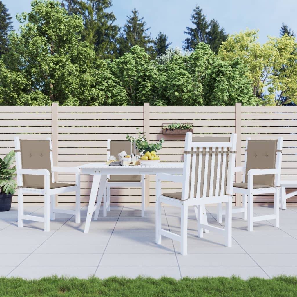 vidaXL Gartenstuhlauflagen für Niedriglehner 4 Stk. Taupe 100x50x3 cm
