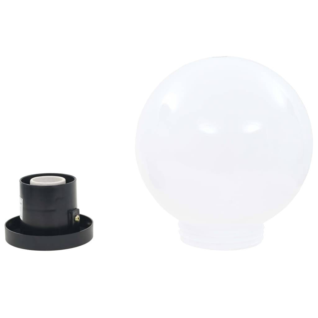 vidaXL LED-Gartenleuchten 2 Stk. Kugelförmig 20 cm PMMA