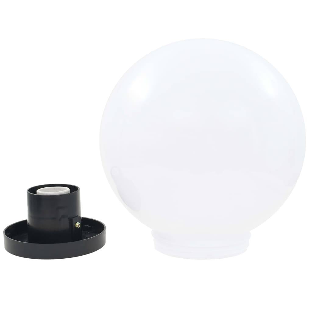 vidaXL LED-Gartenleuchten 2 Stk. Kugelförmig 25 cm PMMA