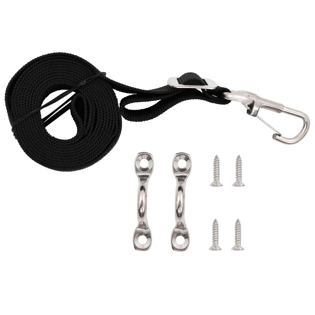 vidaXL Spanngurte für Bimini-Top 2 Stk. Stoff und Edelstahl