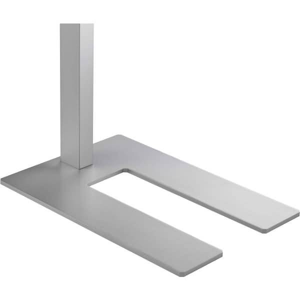 LED-Stehleuchte Aluminium 60W silberfarben