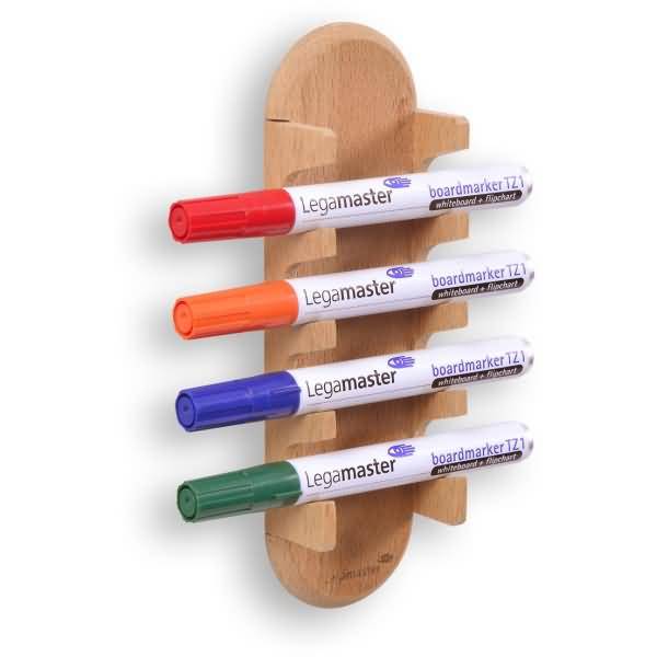 LEGAMASTER WOODEN Whiteboard-Markerhalter magnetisch - Platinenhalter - Holz - FSC 100% - 60 mm - 35 mm - 200 mm