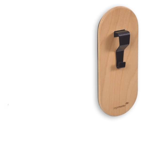 LEGAMASTER WOODEN Whiteboard-Papierhaken magnetisch 2St - Platinenhalter - Holz - FSC 100% - 70 mm - 20 mm - 170 mm