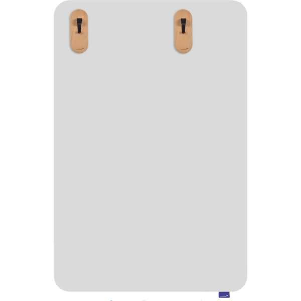 LEGAMASTER WOODEN Whiteboard-Papierhaken magnetisch 2St - Platinenhalter - Holz - FSC 100% - 70 mm - 20 mm - 170 mm