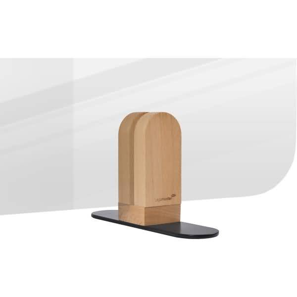 Tischtrennwand Elements transparent 60x80cm mit Halterungen