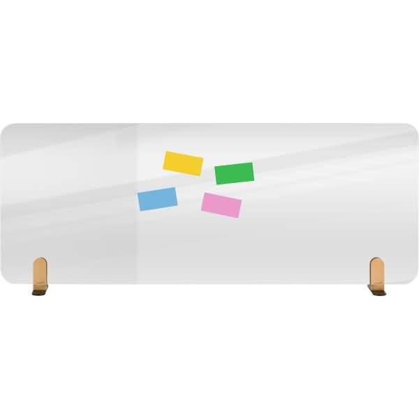 Tischtrennwand Elements Acrylglas transparent 60x160cm mit Halterungen