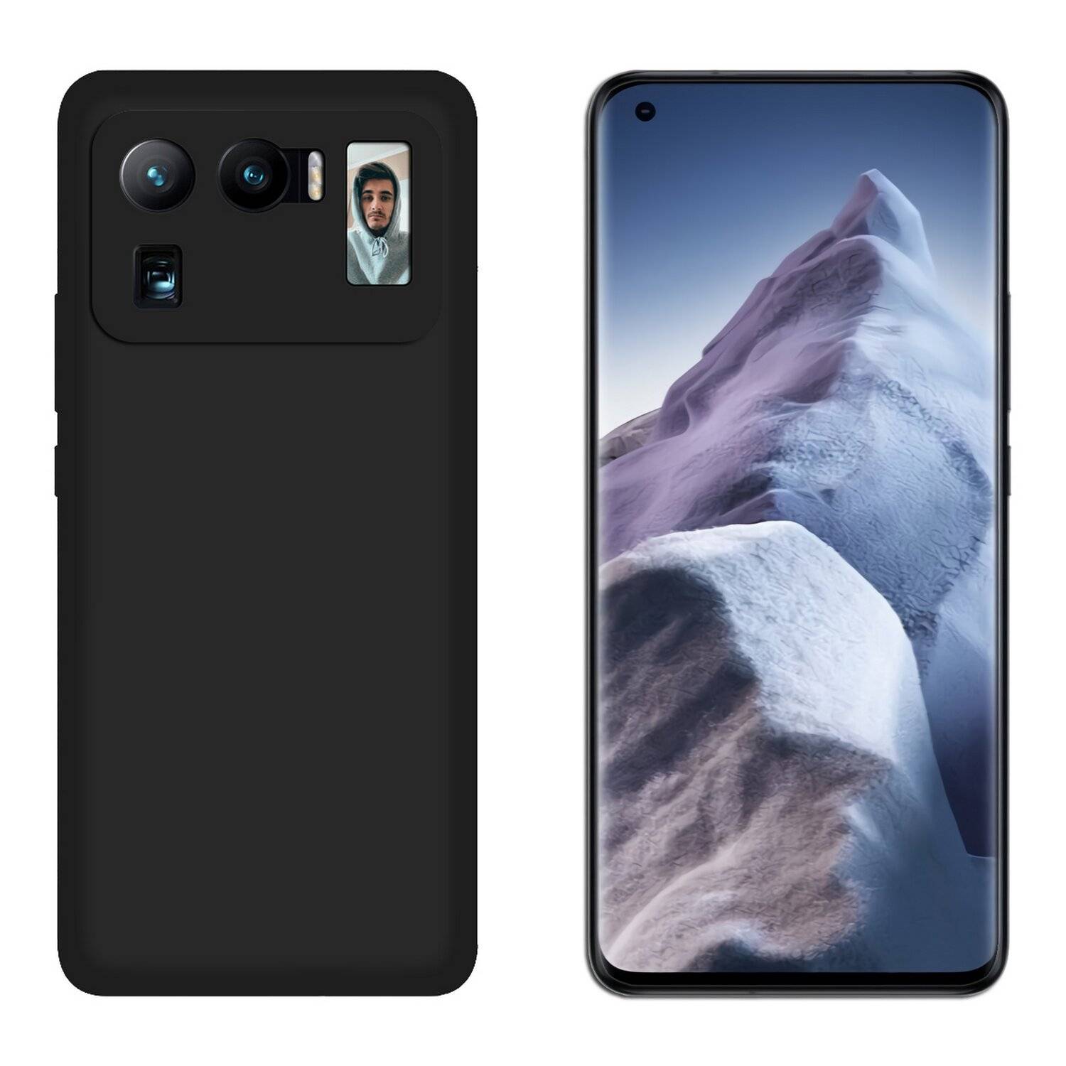 Silikon Hülle Basic kompatibel mit XIAOMI MI 11 ULTRA Case TPU Soft Handy Cover Schutz Schwarz