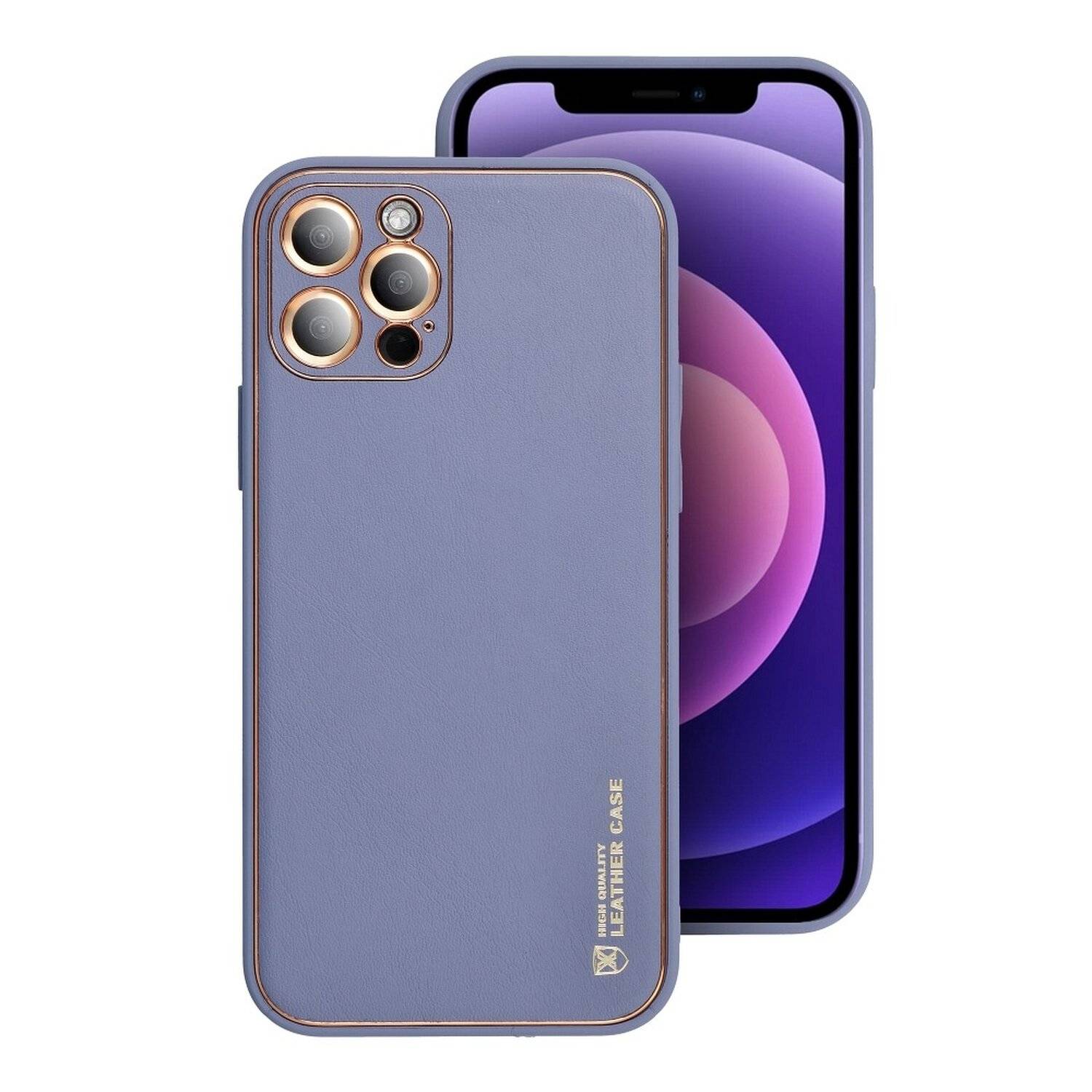 Leder Case Hülle Handyschale Handy-Hülle Cover Bumper für Samsung Galaxy A72 5G (A725F) Blau