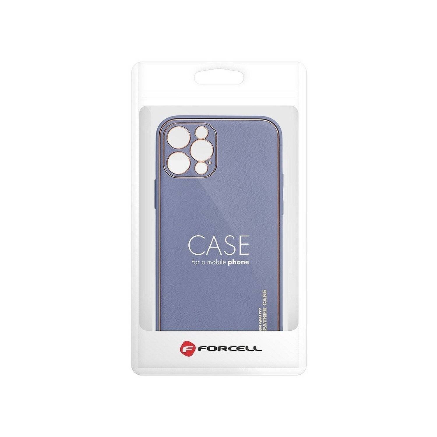 Leder Case Hülle Handyschale Handy-Hülle Cover Bumper für Samsung Galaxy A72 5G (A725F) Blau