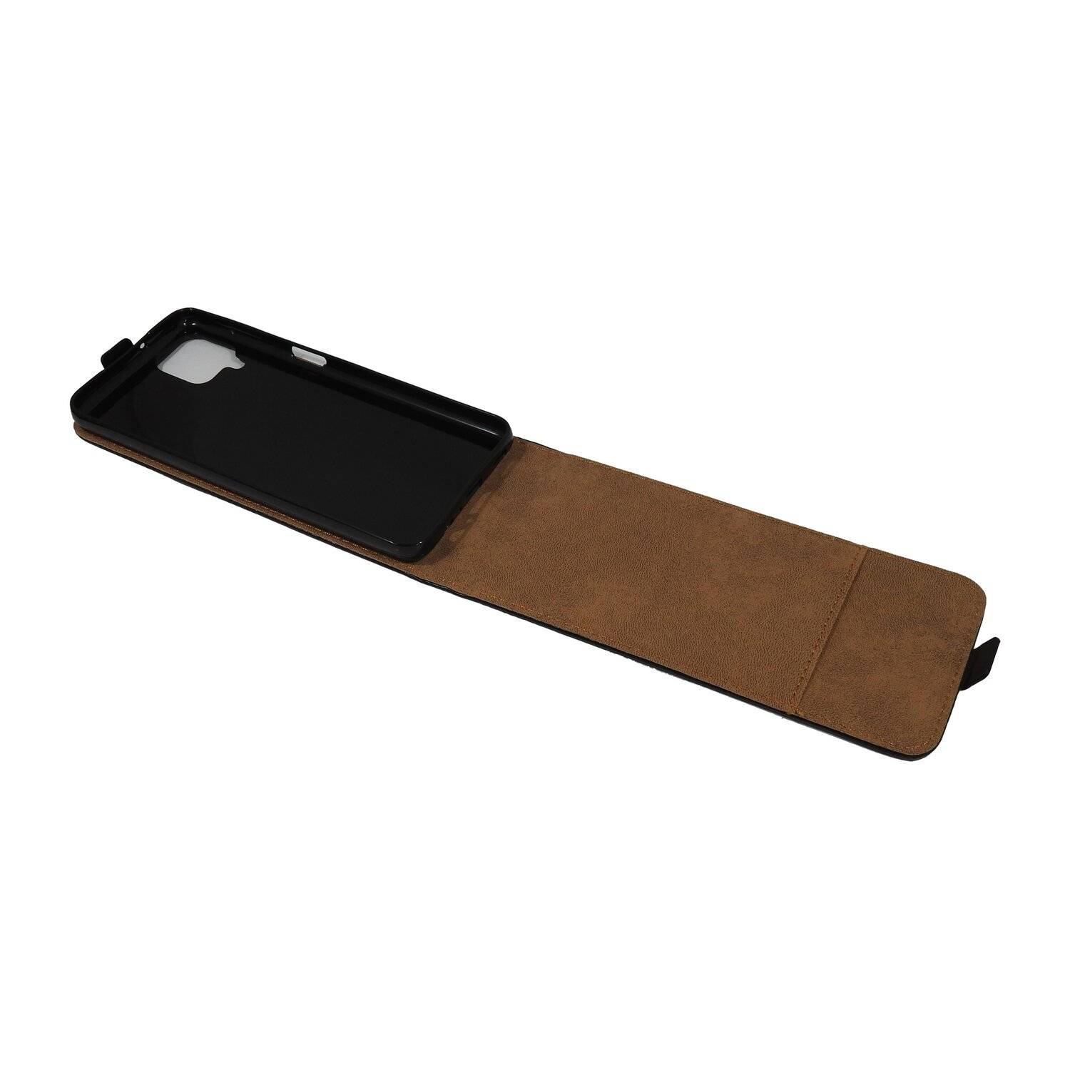 Flip Case für Samsung Galaxy M12 (M127F) Handy Tasche vertikal aufklappbar Schutzhülle Klapp Hülle Schwarz