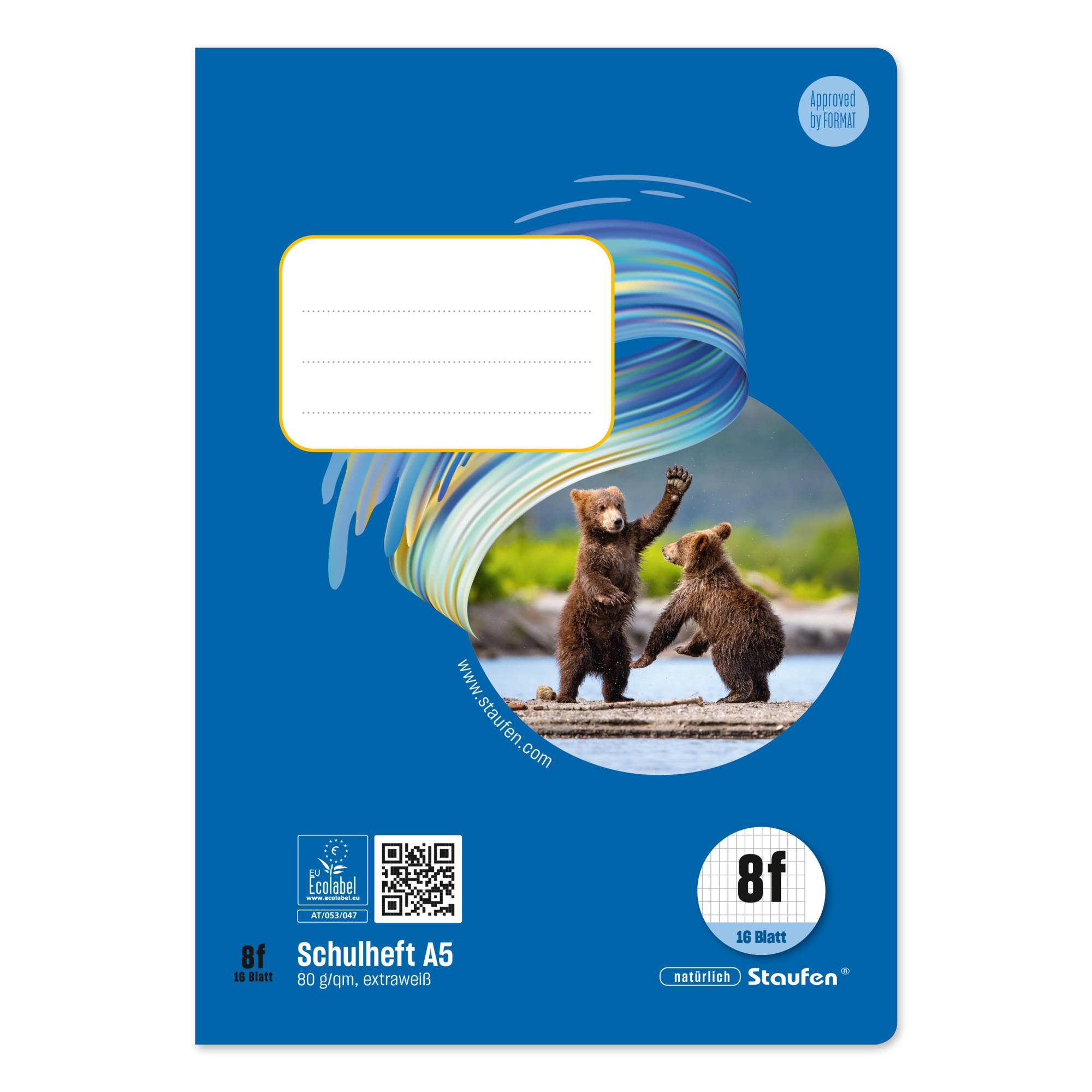 Staufen Schulheft Style 040516008 A5 80g 16Bl Lin8f rau