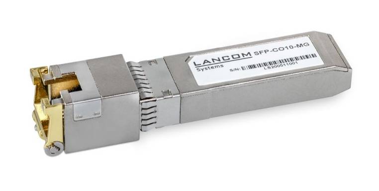 LANCOM SFP-CO10-MG - SFP+-Transceiver-Modul - 10 GigE - 10GBase-T - RJ-45 - bis zu 30 m (Packung mit 10)