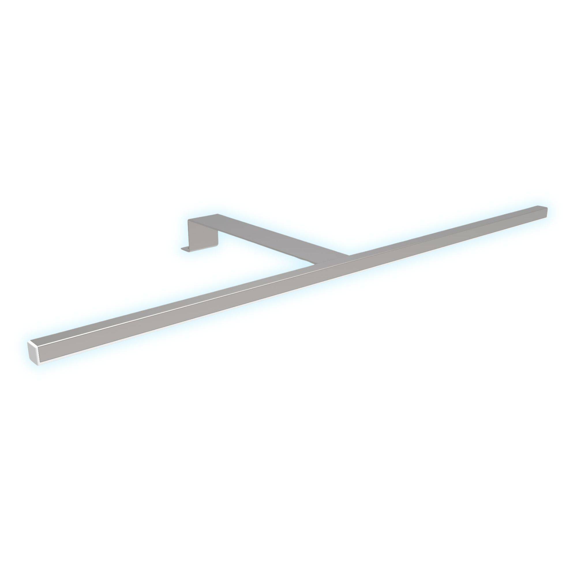 kalb | LED Aufbauleuchten 1-4er SET silbergrau 600mm Schrankbeleuchtung für Schwebetürenschränke