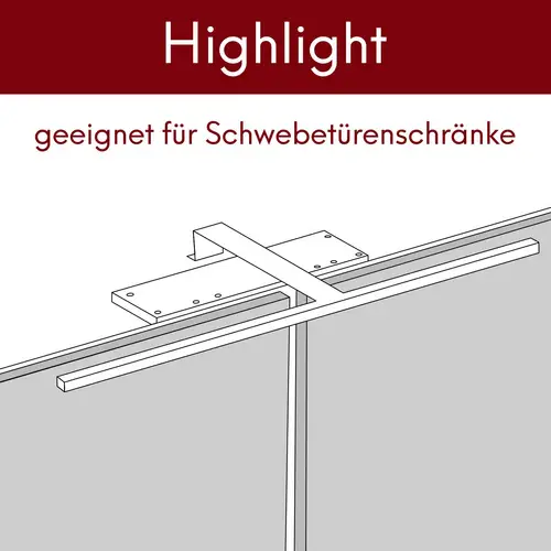 kalb | LED Aufbauleuchten 1-4er SET silbergrau 600mm Schrankbeleuchtung für Schwebetürenschränke kalb | LED Aufbauleuchten 1-4er SET silbergrau 600mm Schrankbeleuchtung für Schwebetürenschränke