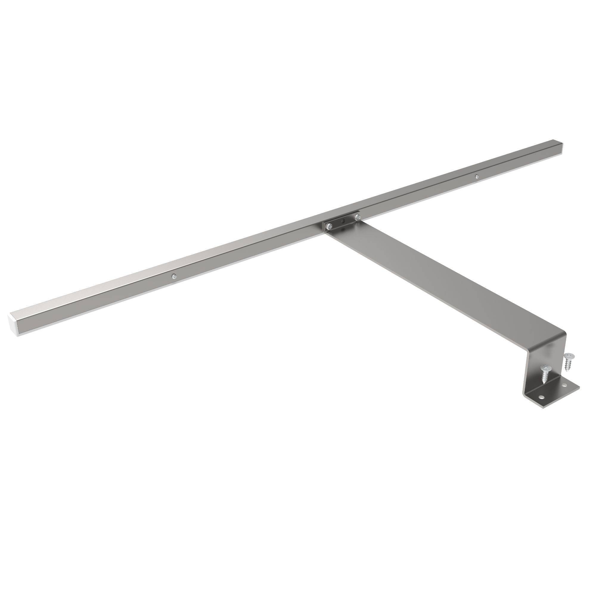 kalb | LED Aufbauleuchten 1-4er SET silbergrau 600mm Schrankbeleuchtung für Schwebetürenschränke