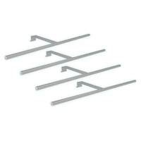kalb | LED Aufbauleuchten 1-4er SET silbergrau 600mm Schrankbeleuchtung für Schwebetürenschränke kalb | LED Aufbauleuchten 1-4er SET silbergrau 600mm Schrankbeleuchtung für Schwebetürenschränke