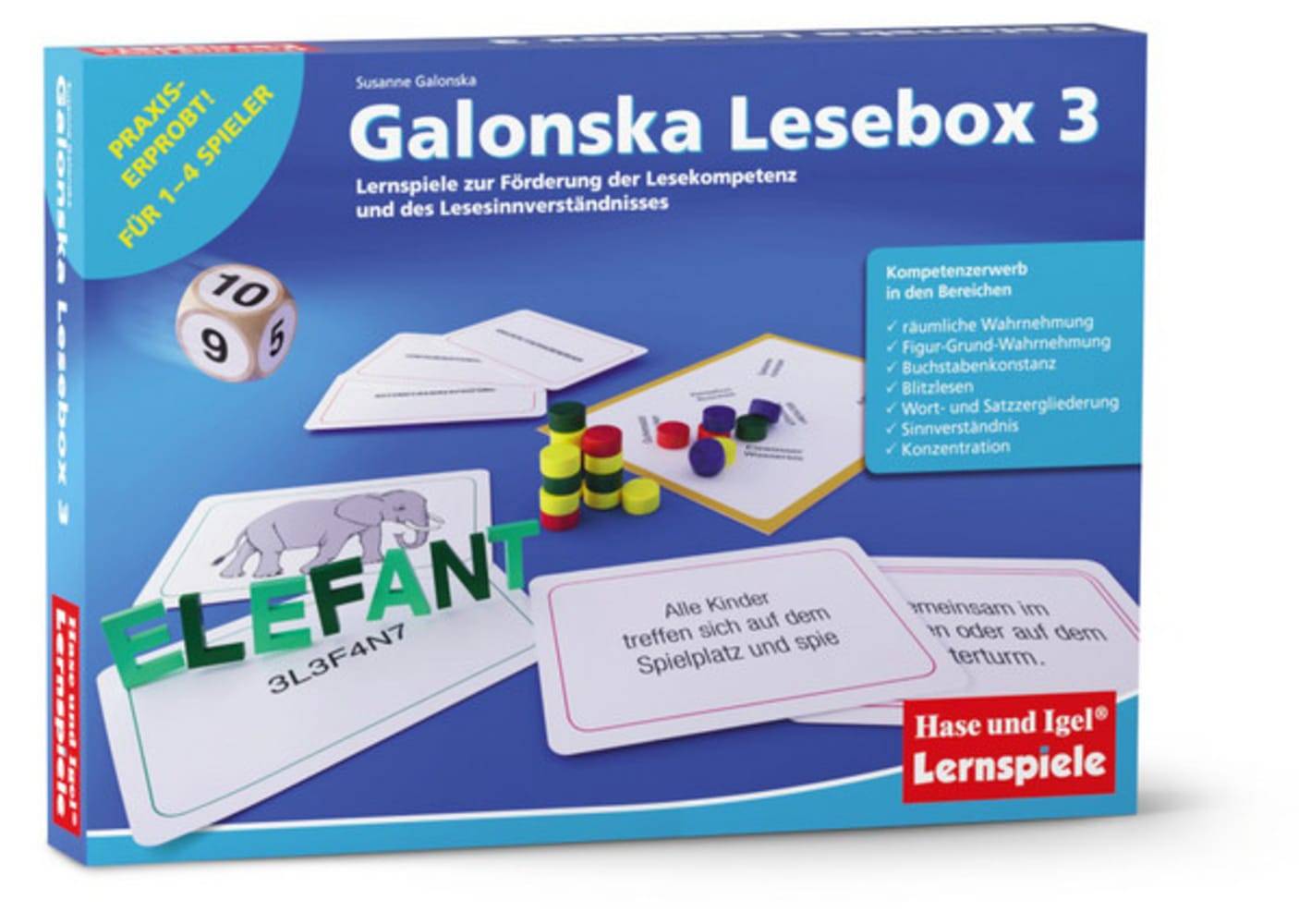 Galonska Lesebox 3 Lernspiele zur Förderung der Lesekompetenz und des Lesesinnverständnisses
