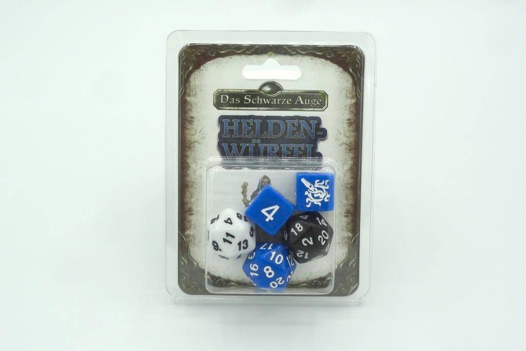 DSA5 Einsteigerbox: Magier - Würfelset (blau) DSA5-Magier-Würfelset, Inhalt: 3 zwanzigseitige und 2 sechsseitige Würfel, Das Schwarze Auge - Zubeh?