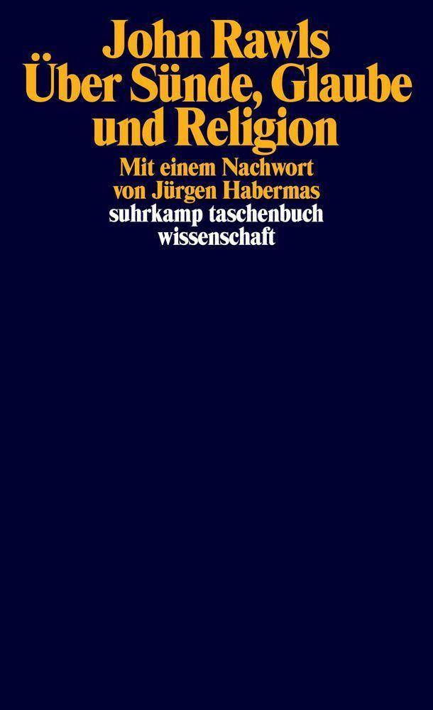 Über Sünde, Glaube und Religion suhrkamp taschenbuch wissenschaft 2333