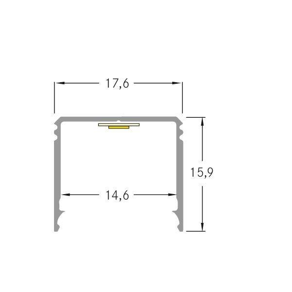 Brumberg Leuchten Anbauprofil hoch 53381263