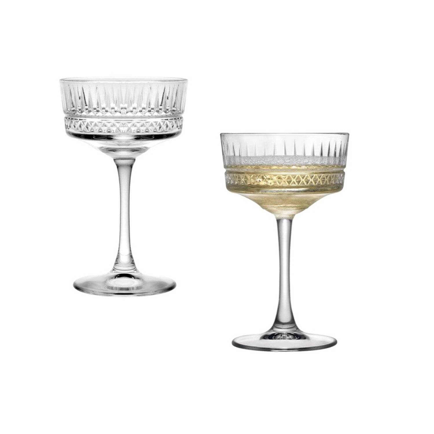 Pasabahce ELYSIA 440436 Champaign Glas Dessertglas 260 ml 4er Set Gläser-Set