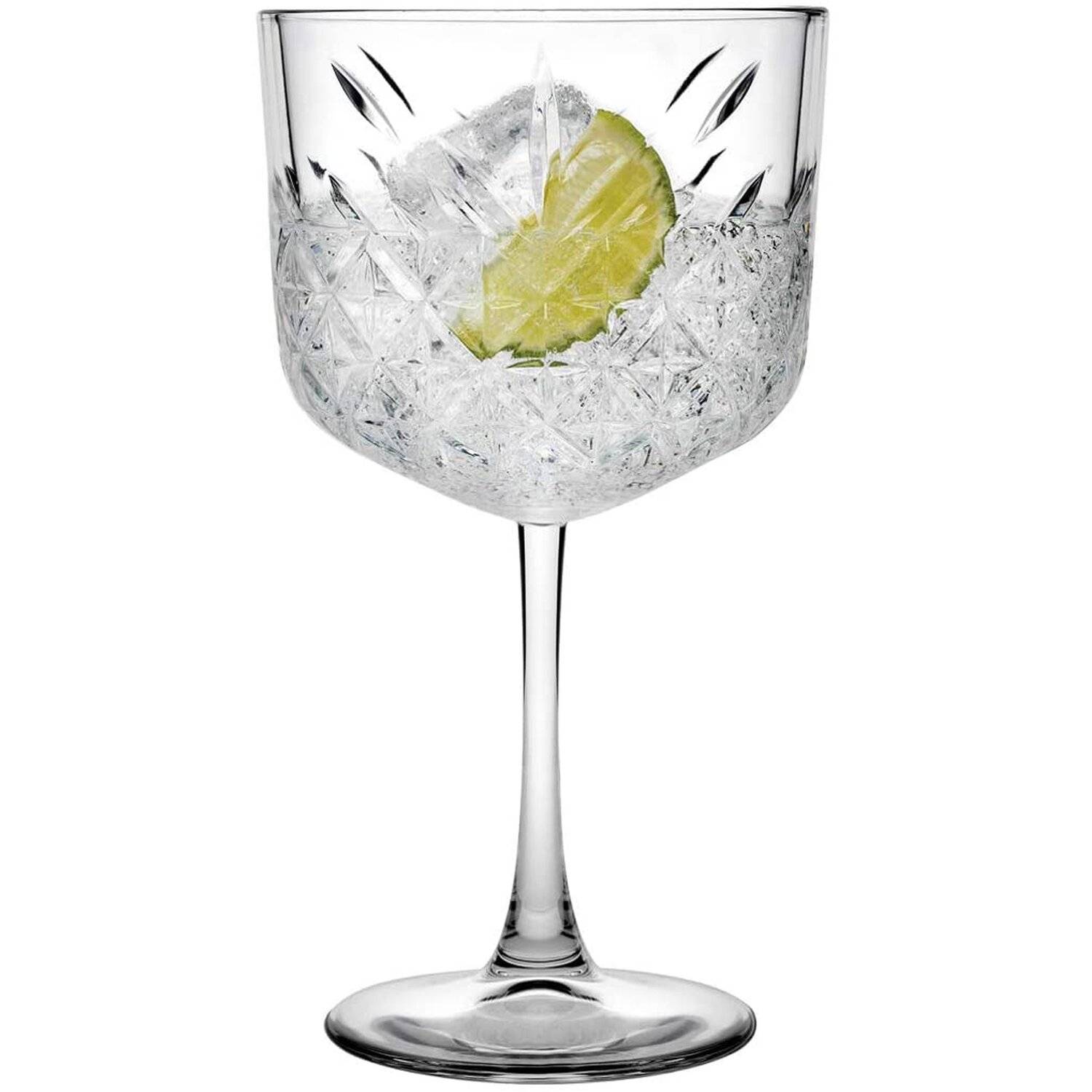 Pasabahce 440237 Gin Cocktail Glas Timeless im Kristall-Design, Höhe ca. 20 cm, 4er Set aus Glas