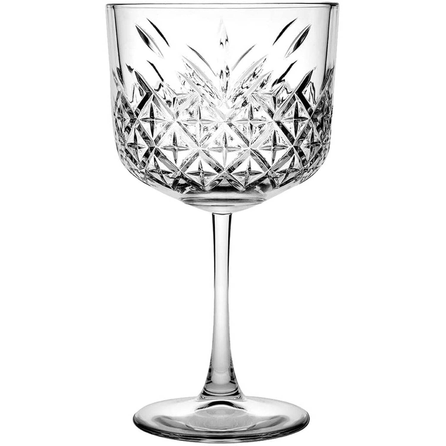 Pasabahce 440237 Gin Cocktail Glas Timeless im Kristall-Design, Höhe ca. 20 cm, 4er Set aus Glas