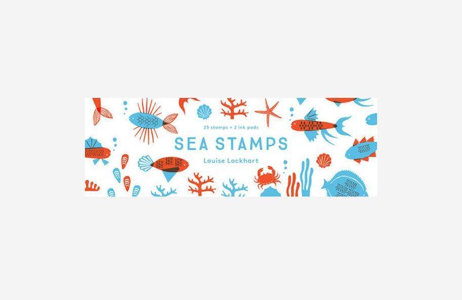 Sea Stamps 25 stamps + 2 ink pads