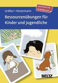 Ressourcenübungen für Kinder und Jugendliche, 60 Karten Kartenset mit 60 Bildkarten in stabiler Box, Kartenformat 9,8 x 14,3 cm. Mit 12-seitigem Boo