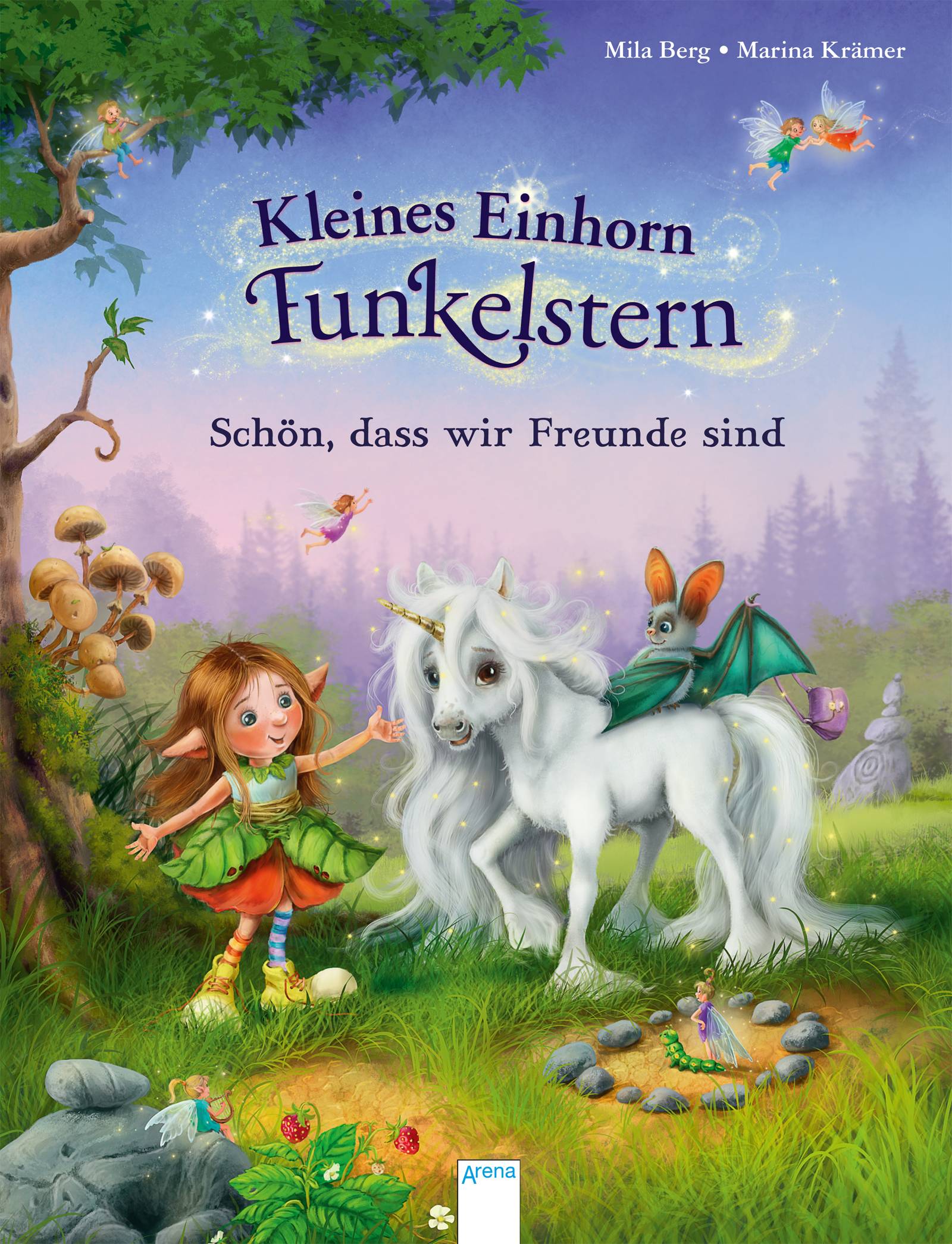 Kleines Einhorn Funkelstern Schön, dass wir Freunde sind