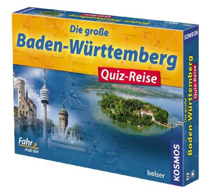 Die große Baden-Württemberg Quiz-Reise Spieleranzahl: 3-6, Spieldauer (Min.): 60, Fahr mal hin - Quiz-Spiel
