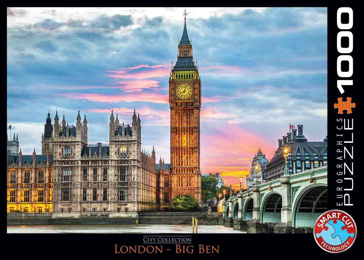 Eurographics 6000-0764 - London Big Ben, Puzzle Anzahl Teile: 1000, Maße (B/H): 68 x 48 cm, Eurographics-Puzzle, Smart Cut Technology, City