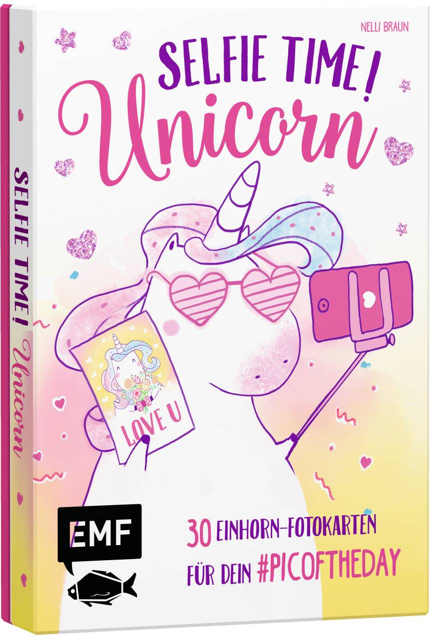 Selfie Time! Unicorn 30 Einhorn-Fotokarten für dein #picoftheday