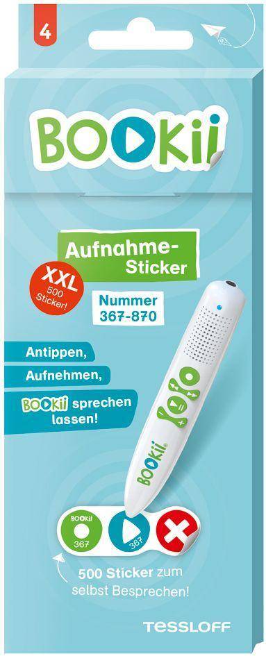 504 BOOKii® Aufnahme-Sticker neutral Paket 4, Nr. 367-870 XXL, 500 Sticker