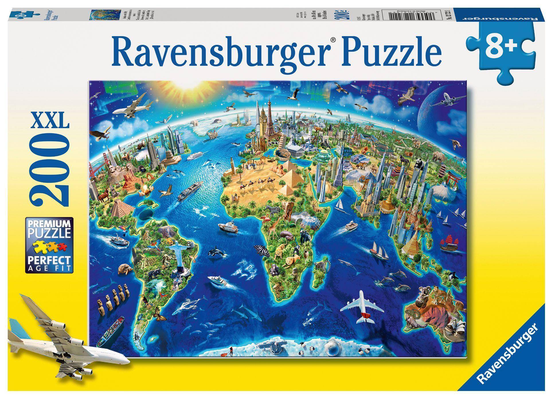 Große, weite Welt (Kinderpuzzle) Anzahl Teile: 200, Maße (B/H): 49 x 36 cm, XXL Puzzle, Premium Puzzle, Perfect Age Fit