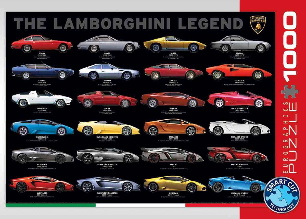 Eurographics 6000-0822 - The Lamborghini Legend, Puzzle Anzahl Teile: 1000, Maße (B/H): 68 x 48 cm, Eurographics-Puzzle, Smart Cut Technology