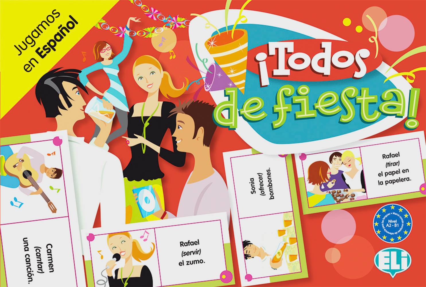 Todos de fiesta (Spiel) Jugamos en Español. Lernspiel. Niveau A2 bis B1
