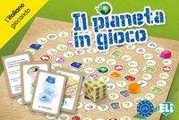 Il pianeta in gioco (Spiel) Niveau A2-B1. Game Box mit Spielbrett, Würfel, 60 Bildkarten, 72 Spielkarten, Anleitung